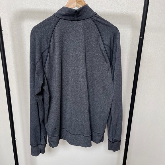 Lululemon Men's Shift Jacket, Heathered Black / Cornflower, Size L - Picture 13 of 16